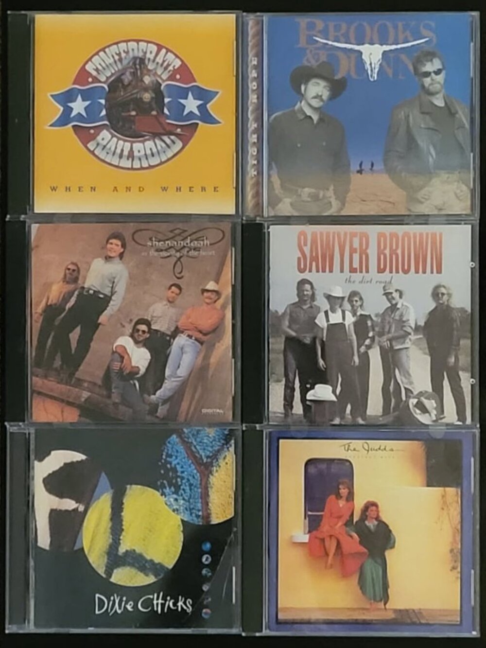 Country Music Super Groups Lot of 6 CDs - Judds, Brooks & Dunn, Shenandoah, more